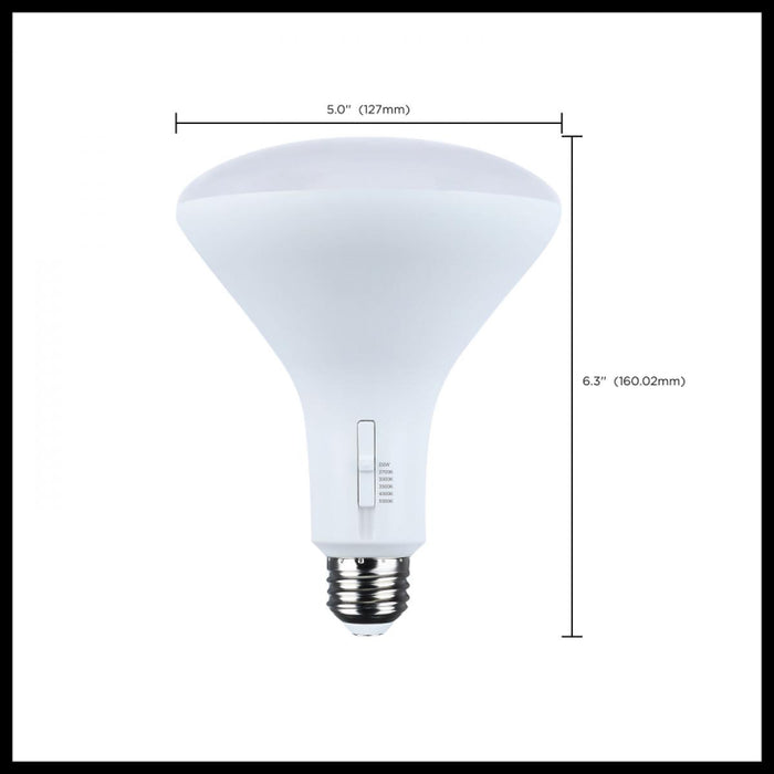 Satco S11785 11W BR40 LED Bulb, E26 Base, 5CCT Selectable