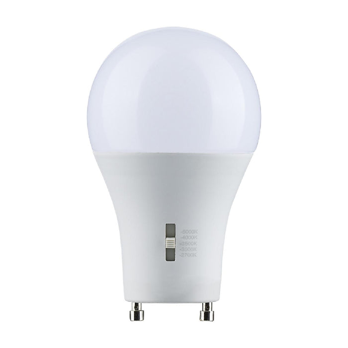 Satco S11794 8.8W A19 LED Bulb, Bi Pin GU24 Base, CCT Selectable, 12-Pack