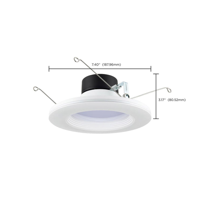 Satco S11846 5"/6" 9W LED Recessed Downlight with Night Light Feature, CCT Selectable