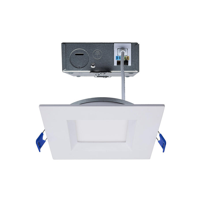 Satco S11871 4" 12W LED Square Low Profile Regress Baffle Downlight, CCT Selectable