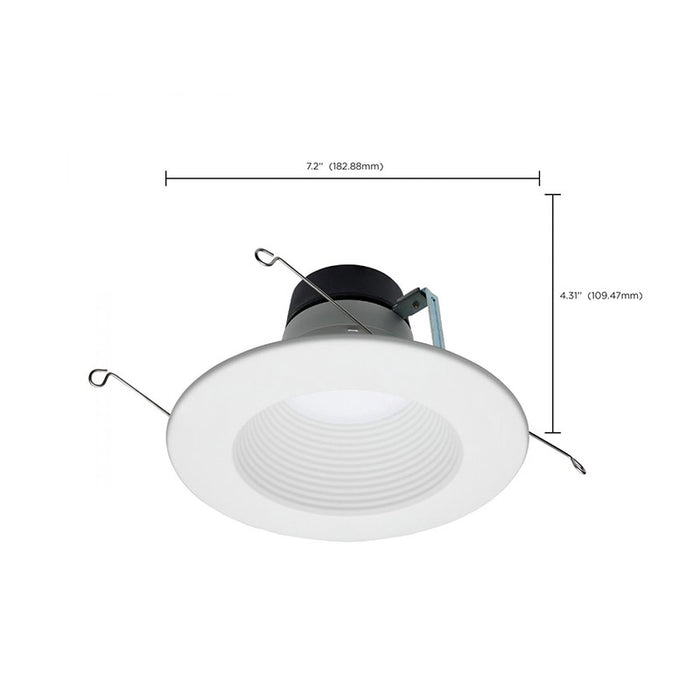 Satco S11883 5"/6" 8W/10.5W/13.5W LED Downlight Retrofit, CCT Selectable