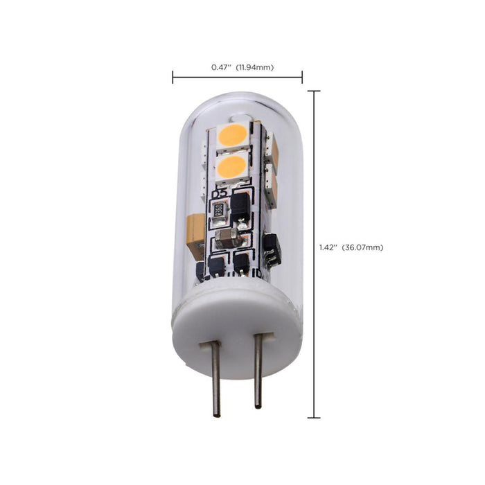 Satco S12310 2W T4 LED Bulb, G4 Base, 3000K