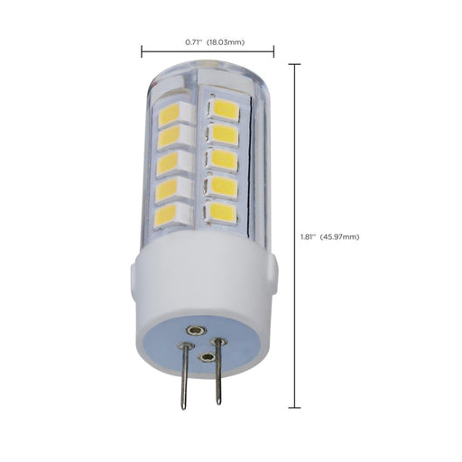 Satco S12315 4.5W T6 LED Bulb, G4 Base, 5000K