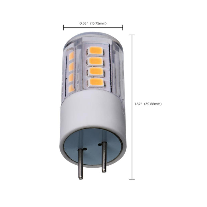 Satco S12316 3W T5 LED Bulb, GY6.35 Base, 3000K