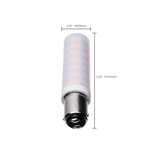 Satco S12357 6.5W T6 LED Bulb, BA15d Base, 5000K