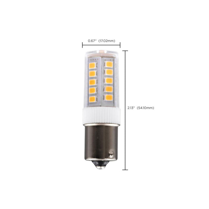 Satco S12359 4.5W T6 LED Bulb, BA15S Base, 5000K