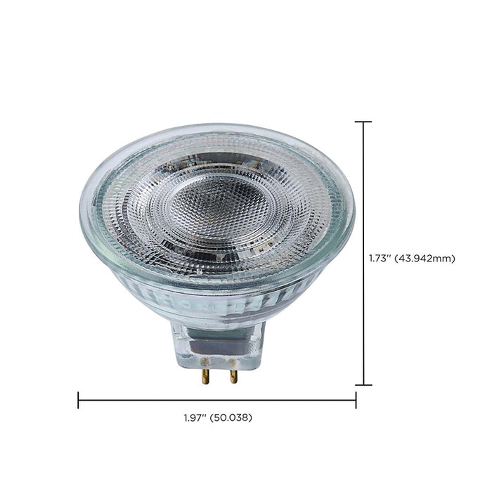 Satco S12369 5.5W MR16 LED Bulb, GU5.3 Base, 5000K