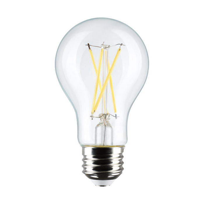 Satco S12465 8W A19 LED Bulb, E26 Base, 5000K, 3-Pack(12 Units)