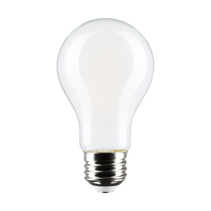 Satco S12467 8W A19 LED Bulb, E26 Base, 3000K, 3-Pack(12 Units)
