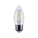 Satco S12502 5.5W B11 LED Bulb, E26 Base, 3000K, Clear