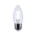 Satco S12504 5.5W B11 LED Bulb, E26 Base, 5000K, Clear