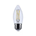 Satco S12504 5.5W B11 LED Bulb, E26 Base, 5000K, Clear