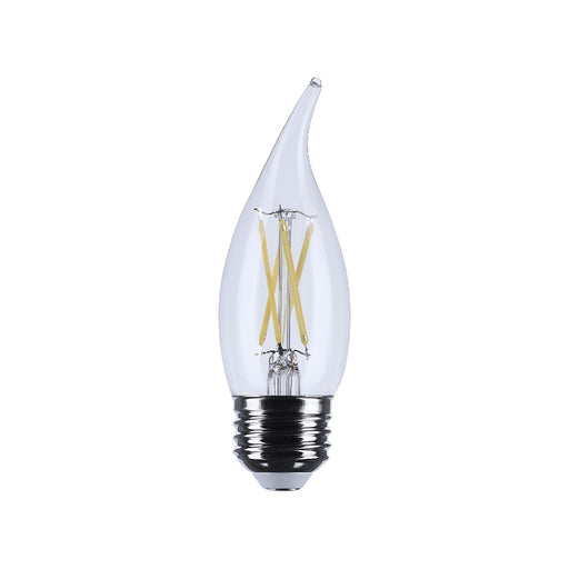 Satco S12512 5.5W CA10 LED Bulb, E26 Base, 3000K, Clear