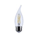 Satco S12512 5.5W CA10 LED Bulb, E26 Base, 3000K, Clear