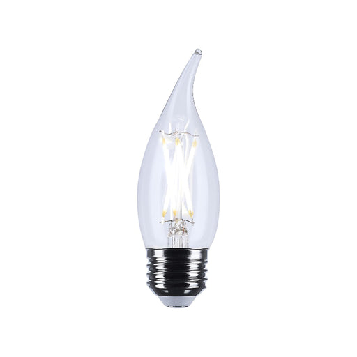 Satco S12513 5.5W CA10 LED Bulb, E26 Base, 5000K, Clear