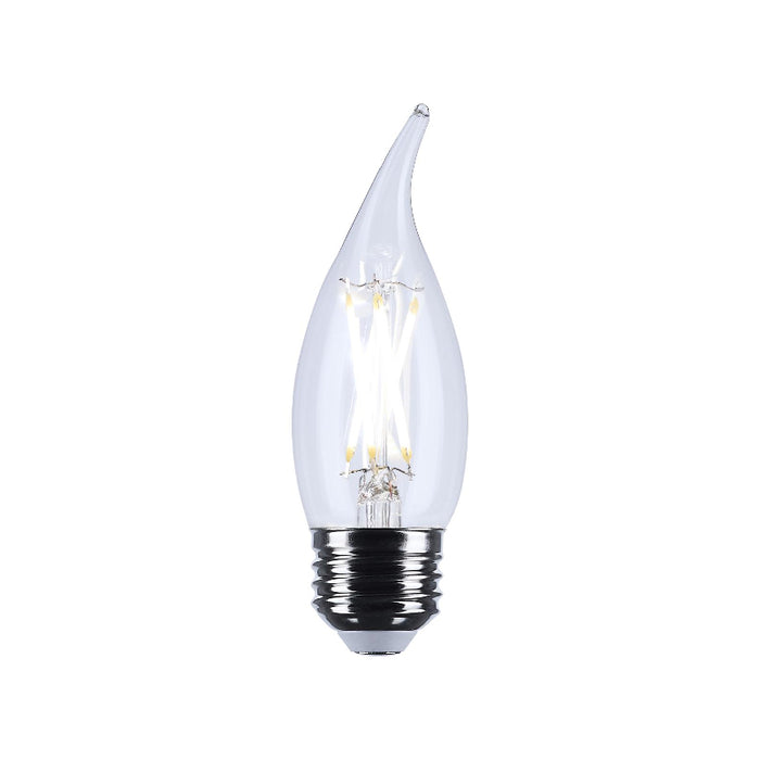Satco S12513 5.5W CA10 LED Bulb, E26 Base, 5000K, Clear