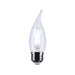 Satco S12513 5.5W CA10 LED Bulb, E26 Base, 5000K, Clear