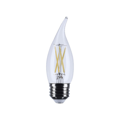 Satco S12513 5.5W CA10 LED Bulb, E26 Base, 5000K, Clear