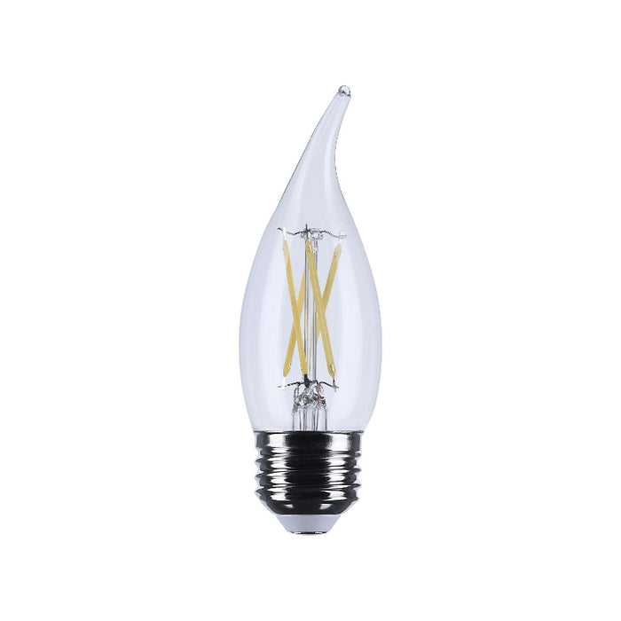 Satco S12513 5.5W CA10 LED Bulb, E26 Base, 5000K, Clear