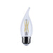 Satco S12513 5.5W CA10 LED Bulb, E26 Base, 5000K, Clear