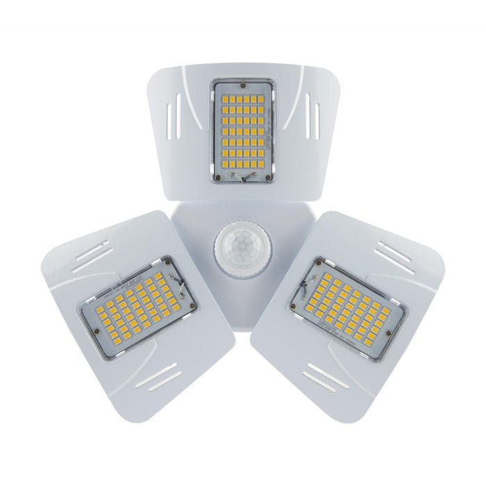 Satco S13119 60W LED Utility Light, Corncob; 4000K; Medium Base; 100-277V; Adjustable Beam Angle; Clear