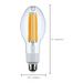 Satco S13183 23W LED HID, ED23.5, 2200K, E26 Base, 120-277V, Type-B