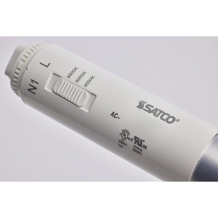 Satco S16430 7W 18" T8 LED HO Sign Lamp, , 18" 3CCT Selectable,Single or Double Ended Type B Ballast Bypass, 120-277V,  10-Pack