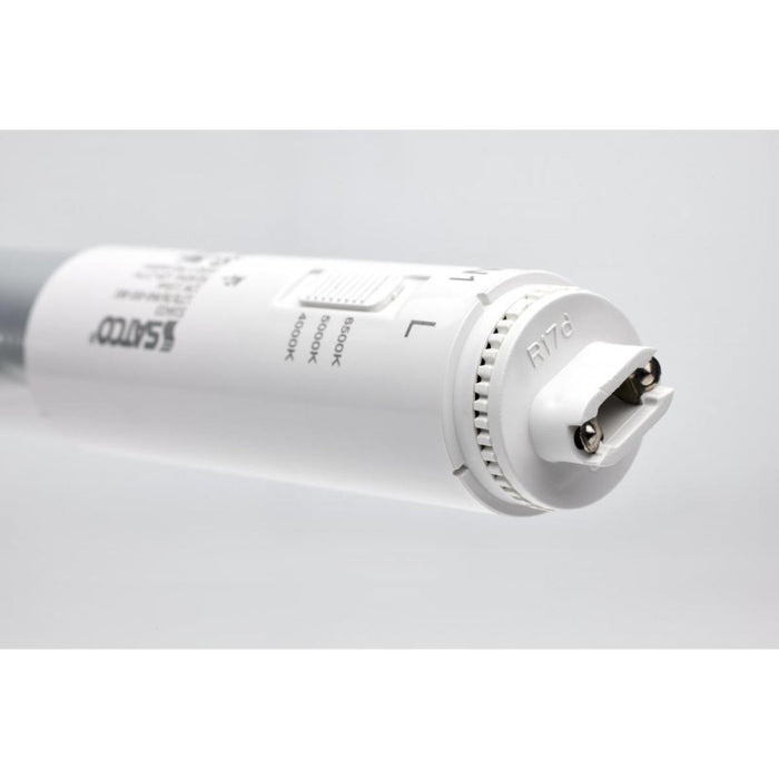 Satco S16432 11W T8 LED HO Sign Lamp, 30" 3CCT Selectable,Single or Double Ended Type B Ballast Bypass, 120-277V  10-Pack