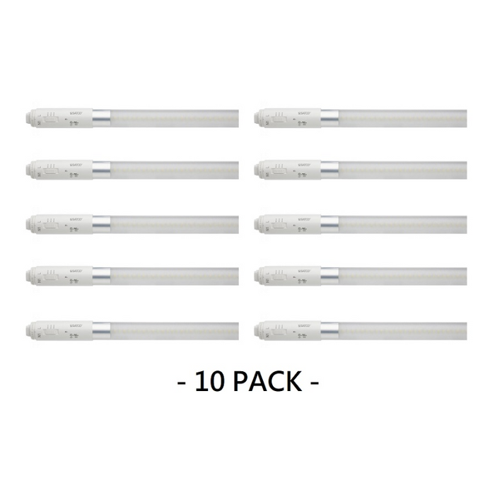 Satco S16430 7W 18" T8 LED HO Sign Lamp, , 18" 3CCT Selectable,Single or Double Ended Type B Ballast Bypass, 120-277V,  10-Pack