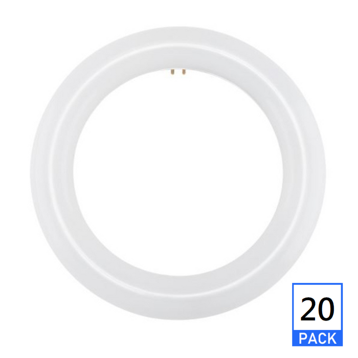 Satco S16500 11W 8" T9 LED Circline Bulb, 3000K, 20-Pack