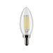 Satco S21277 5.5W B11 LED Filament Bulb, E12 Base, 5000K, Clear
