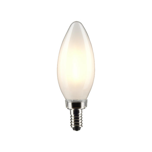 Satco S21279 5.5W B11 LED Filament Bulb, E12 Base, 3000K, Frost