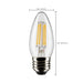 Satco S21291 5.5W B11 LED Bulb, E26 Base, 4000K, Clear