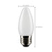 Satco S21293 5.5W B11 LED Filament Bulb, E26 Base, 4000K, Frost