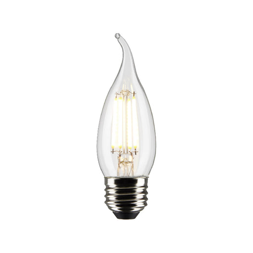 Satco S21319 5.5W CA10 LED Bulb, E26 Base, 4000K, Clear