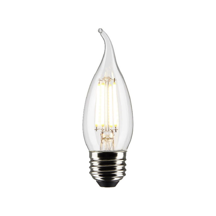 Satco S21319 5.5W CA10 LED Bulb, E26 Base, 4000K, Clear