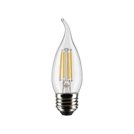 Satco S21319 5.5W CA10 LED Bulb, E26 Base, 4000K, Clear