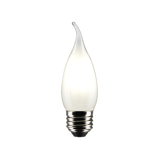 Satco S21321 5.5W CA10 LED Bulb, E26 Base, 4000K, Frost