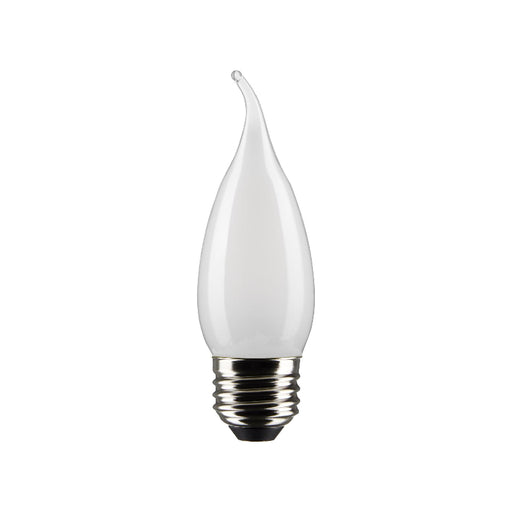 Satco S21321 5.5W CA10 LED Bulb, E26 Base, 4000K, Frost