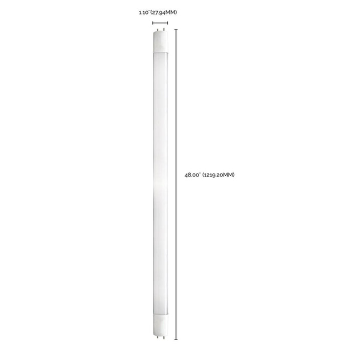 Satco S21924 14W 4-ft T8 LED Linear Bulb, Type B, Medium Bi Pin Base, 6500K