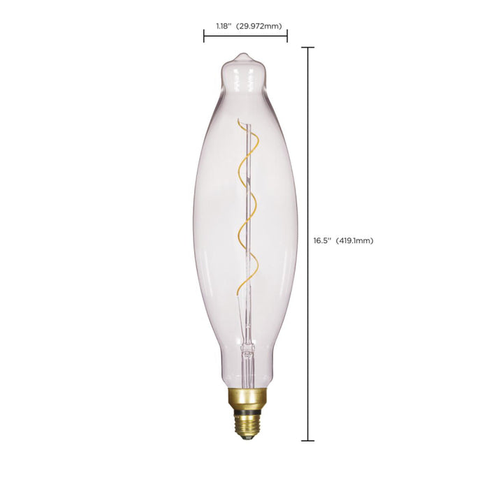 Satco S22431 4W BT38 LED Bulb, E26 Base