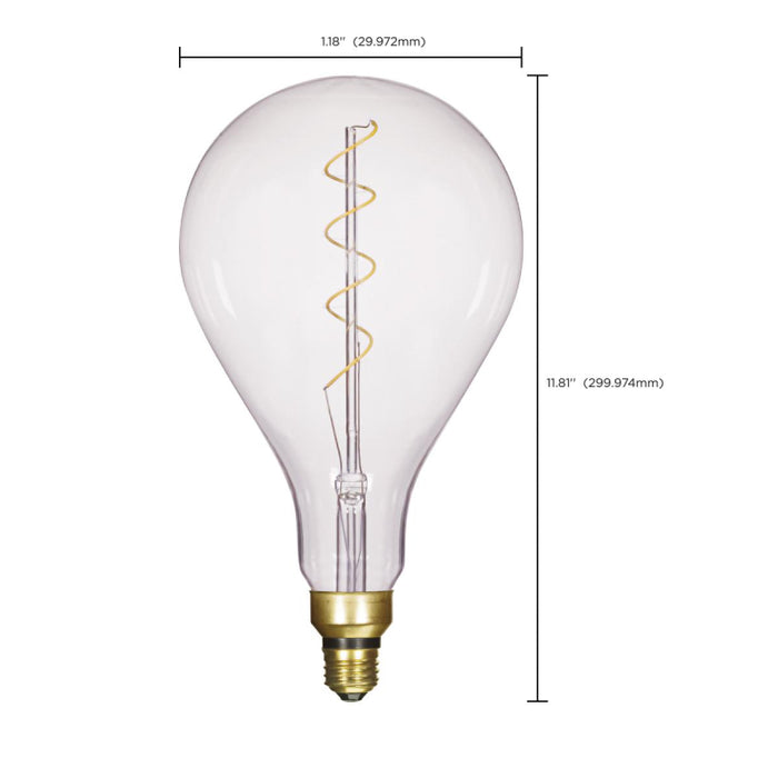 Satco S22433 4W PS52 LED Bulb, E26 Base
