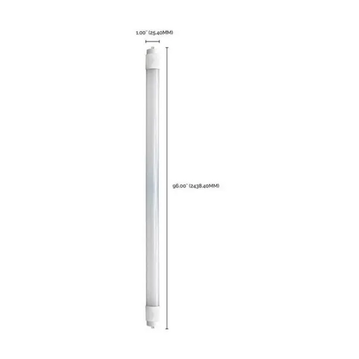 Satco S29917 8-ft 40W T8 LED Bulb, Fa8 Single Pin Base, 3500K, 120-277V, Type B