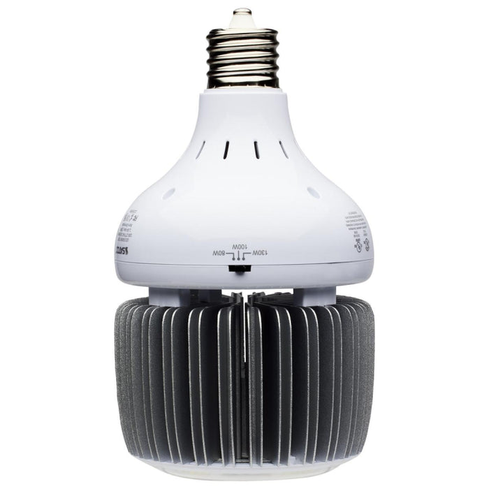 Satco S33114 80W/100W/130W LED HID, Hi-Bay, 4000K, EX39 Base, 120-277V, Type B