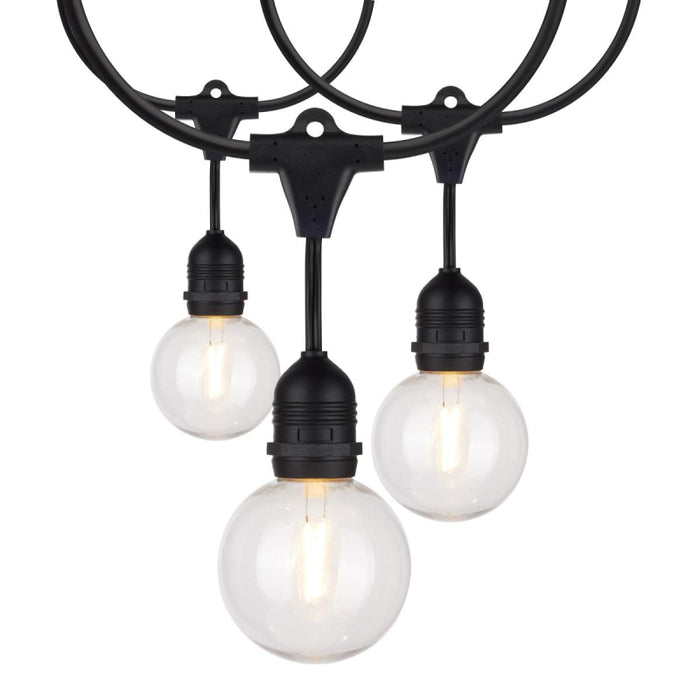 Satco S8034 24-ft 12 Lamps LED String light, G25 Bulb