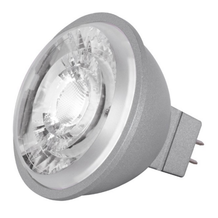 Satco S8636 8W MR16 LED Bulb - 15° Beam Spread, GU5.3 base, 3000K