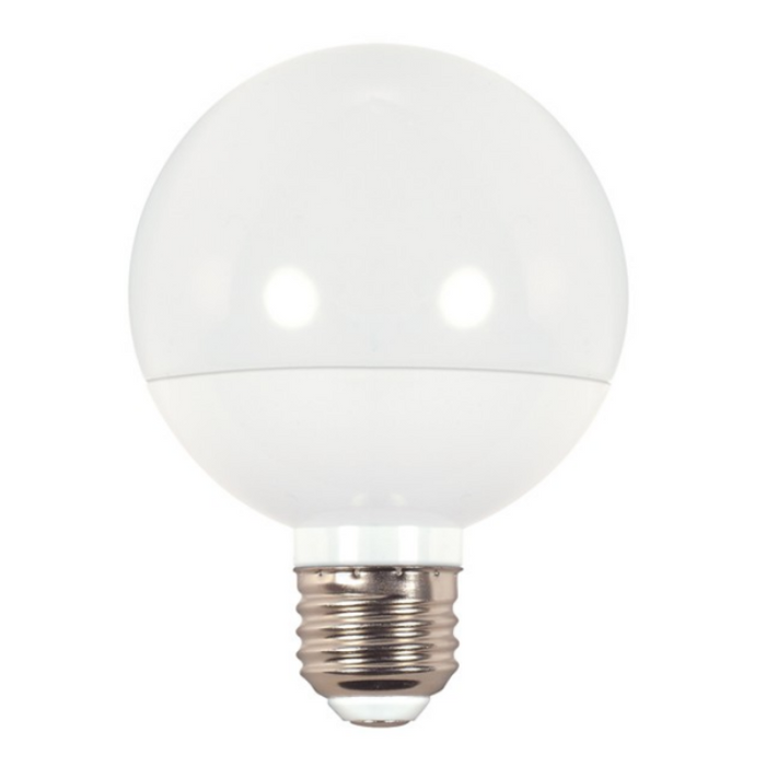 Satco S9202 6W G25 Frost Globe LED Bulb, 4000K
