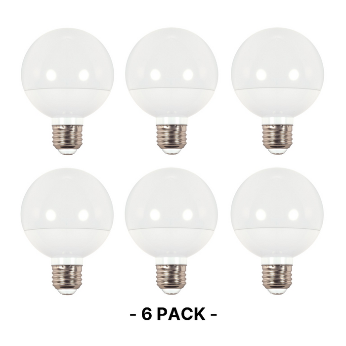 Satco S9200 6W G25 Frost Globe LED Bulb, 2700K