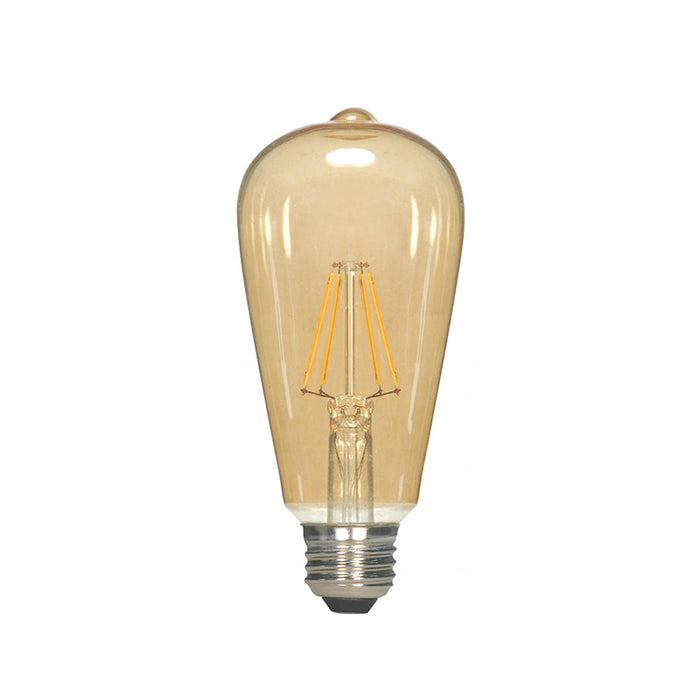 Satco S9577 2.5W LED Filament Bulb, ST19, 2000K, E26 Base, 120V