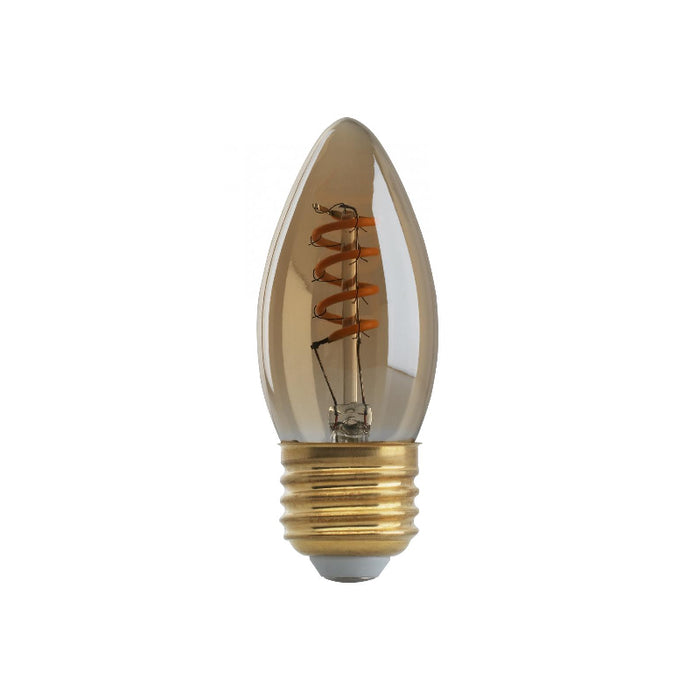 Satco S9970 2.3W B10 LED Spiral Bulb, E26 Base, 2000K